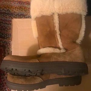 UGG suede and Sherpa boot
